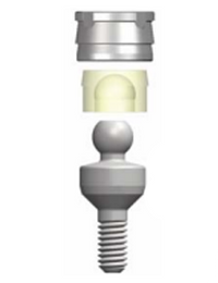 Ensemble de fixation à bille droite, capuchon en silicone et boîtier métallique