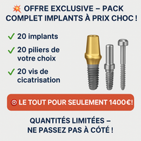 Pack Complet 20 Implants